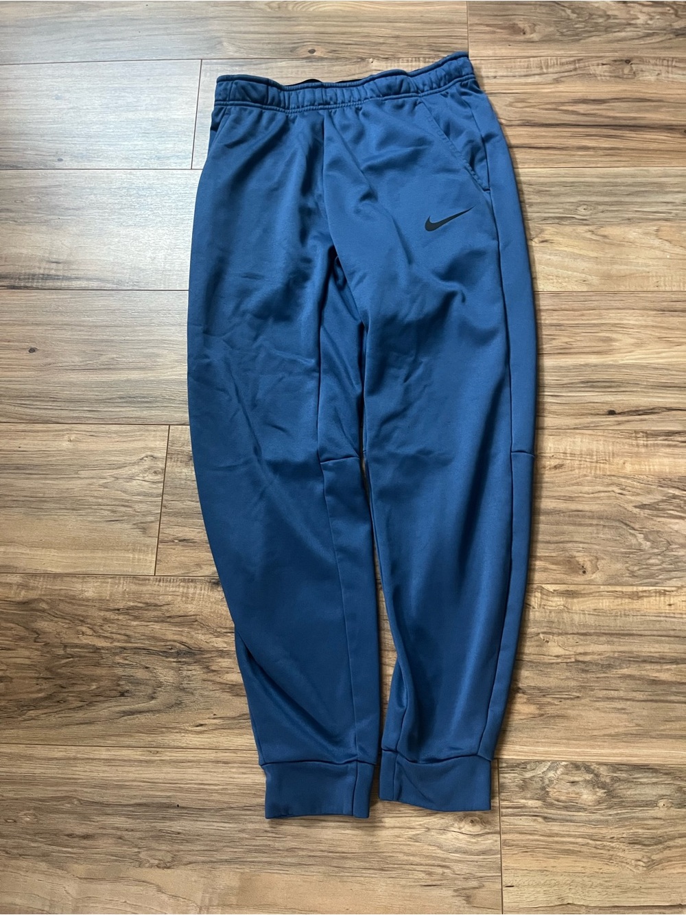 Nike Navy and Black Dri-Fit Sweatpants Waistband